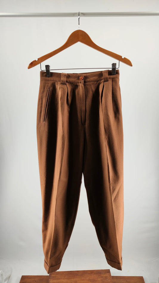 Pantalones vintage bombachos marrones