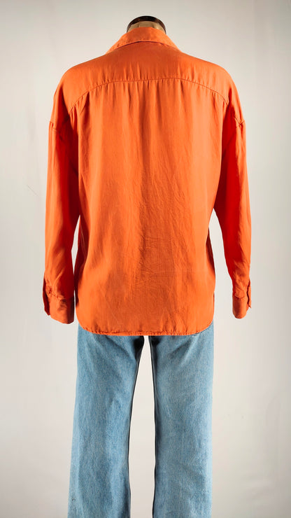 Camisa naranja oversize