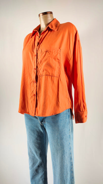 Camisa naranja oversize