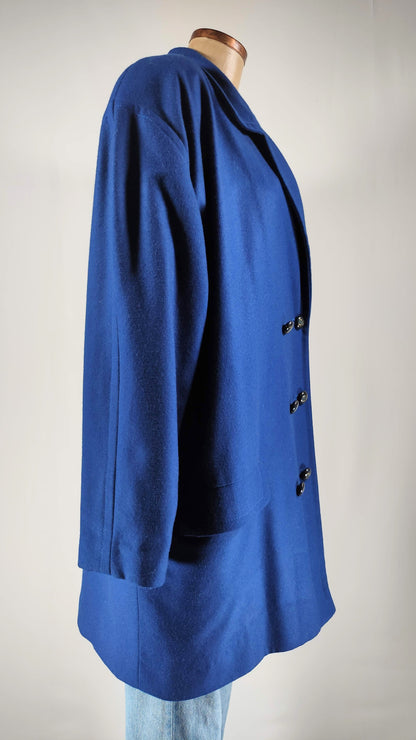 Abrigo oversize vintage azul