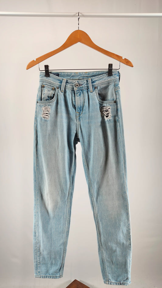 Pepe jeans con efecto rotura debajo bolsillos