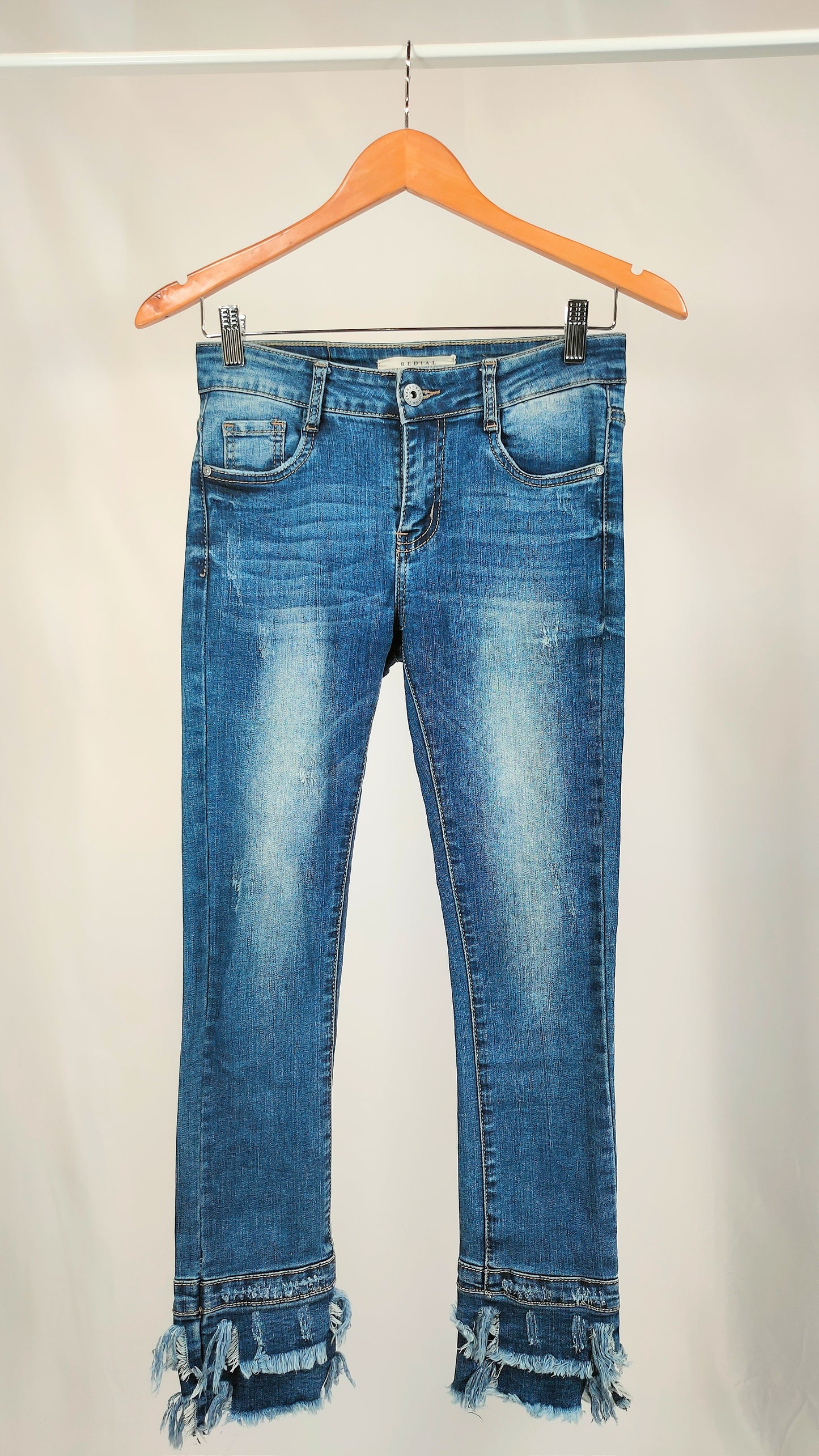 Jeans con efecto desgastado