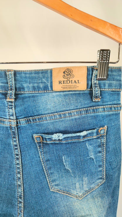 Jeans con efecto desgastado